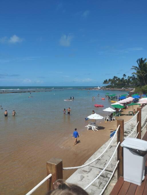 Apt Beira Mar Em Muro Alto Ao Lado Do Nanai Pôrto das Galinhas Exteriör bild