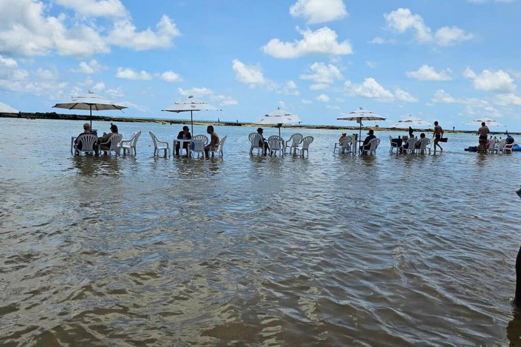 Apt Beira Mar Em Muro Alto Ao Lado Do Nanai Pôrto das Galinhas Exteriör bild